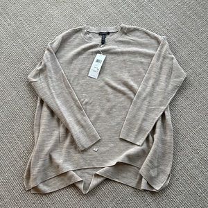 Eileen Fisher beige crew neck sweater size XXS/TTP